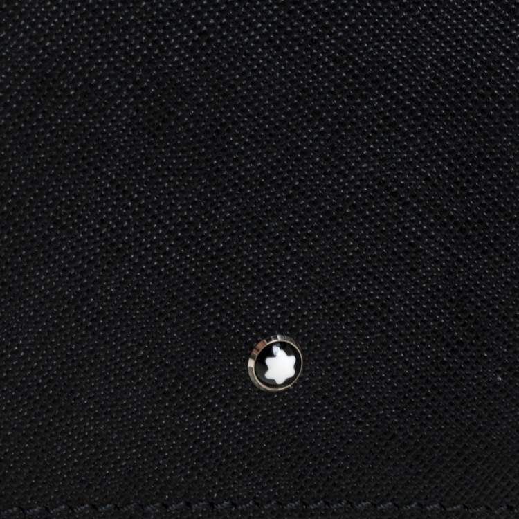 Pre Owned Montblanc Black Leather Meisterstuck Passport Holder