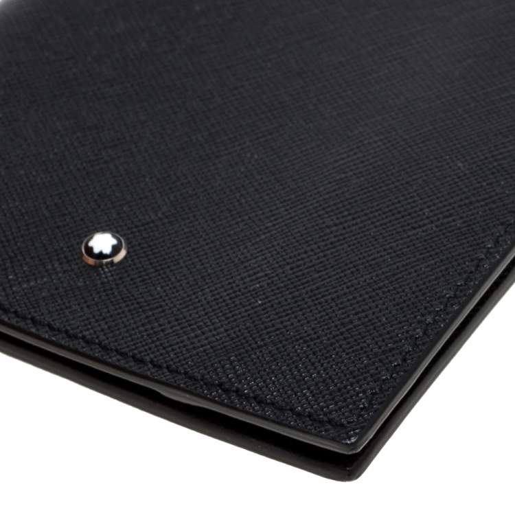 Pre Owned Montblanc Black Leather Meisterstuck Passport Holder
