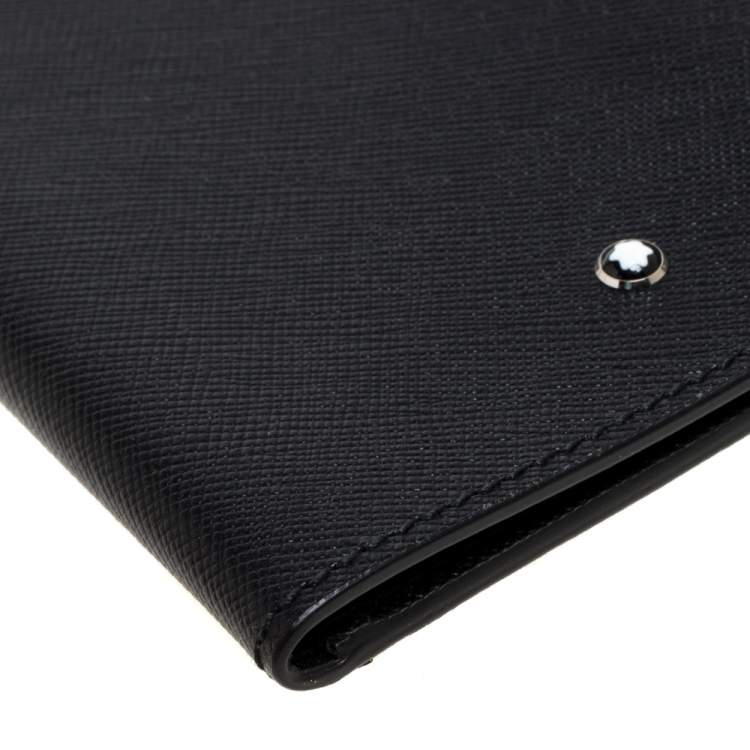 Pre Owned Montblanc Black Leather Meisterstuck Passport Holder