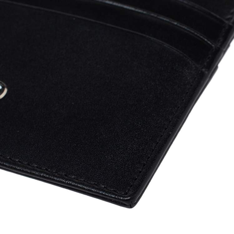 Pre Owned Montblanc Black Leather Meisterstuck Card Holder 6CC