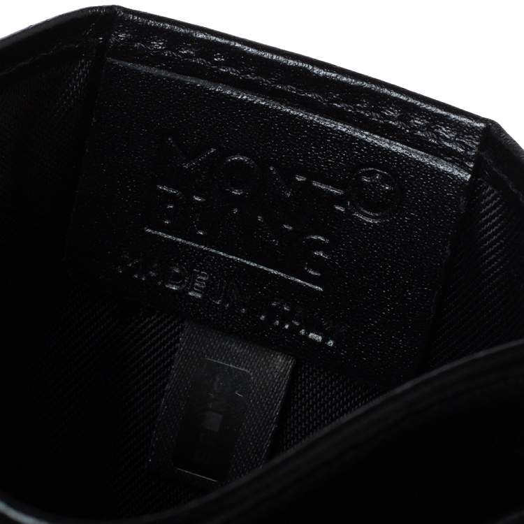 Pre Owned Montblanc Black Leather Meisterstuck Card Holder 6CC
