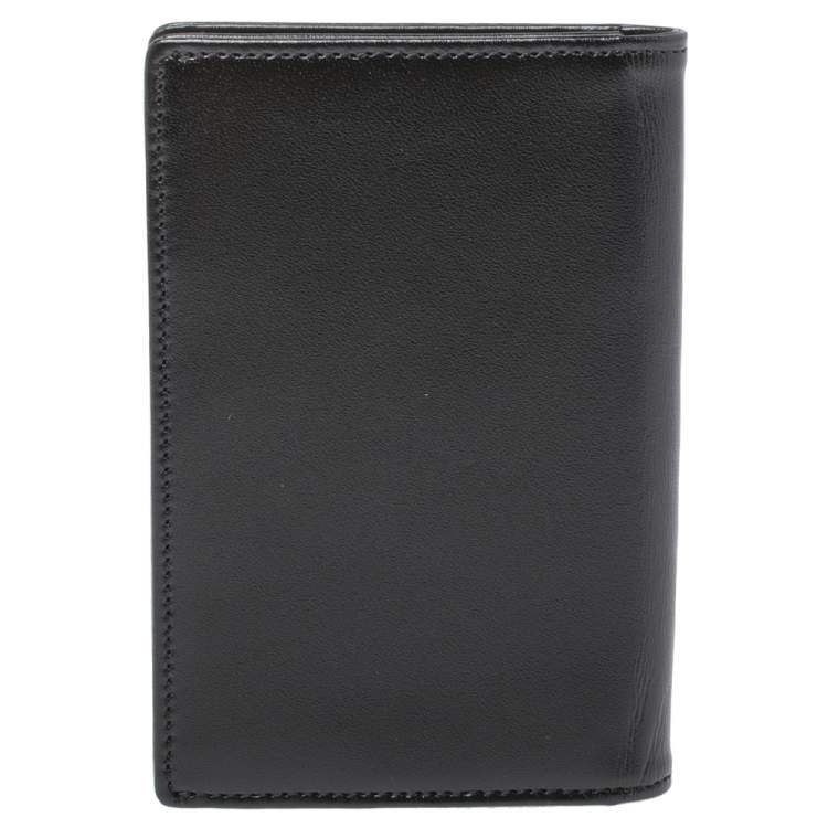 Pre Owned Montblanc Black Leather Meisterstuck Business Card Holder