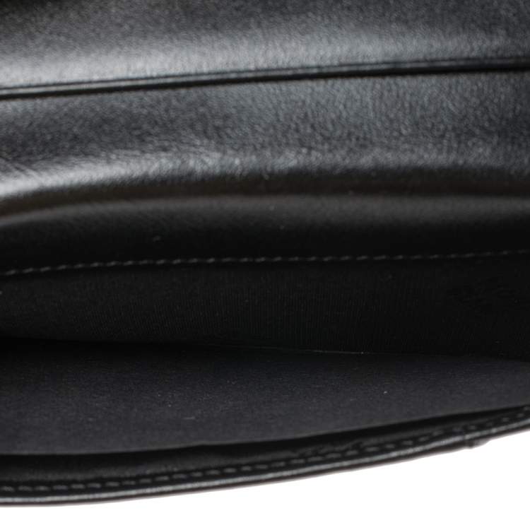 Pre Owned Montblanc Black Leather Meisterstuck Business Card Holder