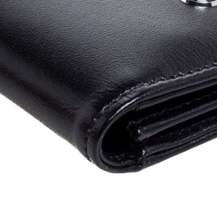 Pre Owned Montblanc Black Leather Meisterstuck Business Card Holder