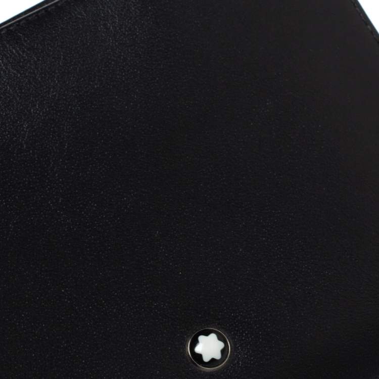 Pre Owned Montblanc Black Leather Meisterstuck Bifold Wallet
