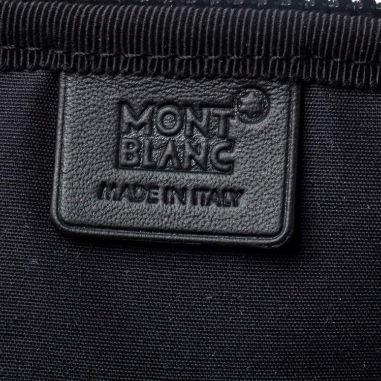 Pre Owned Montblanc Black Leather Extreme 2.0 Clutch