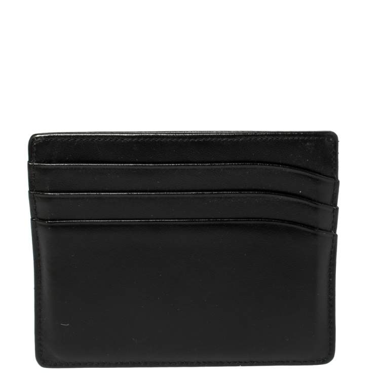 Pre Owned Montblanc Black Leather Meisterstuck Card Holder 6CC