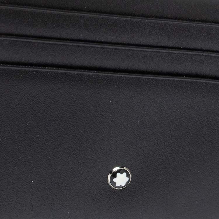 Pre Owned Montblanc Black Leather Meisterstuck Card Holder 6CC