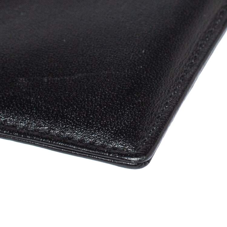 Pre Owned Montblanc Black Leather Meisterstuck Card Holder 6CC