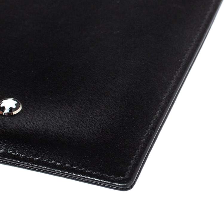 Pre Owned Montblanc Black Leather Sartorial Pocket 4cc with ID Card Holder