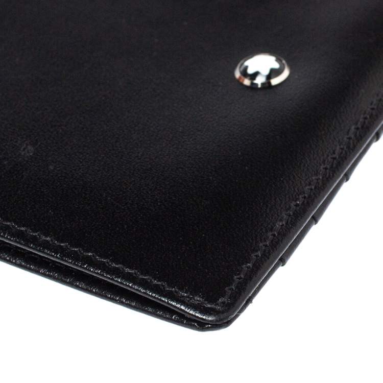 Pre Owned Montblanc Black Leather Sartorial Pocket 4cc with ID Card Holder