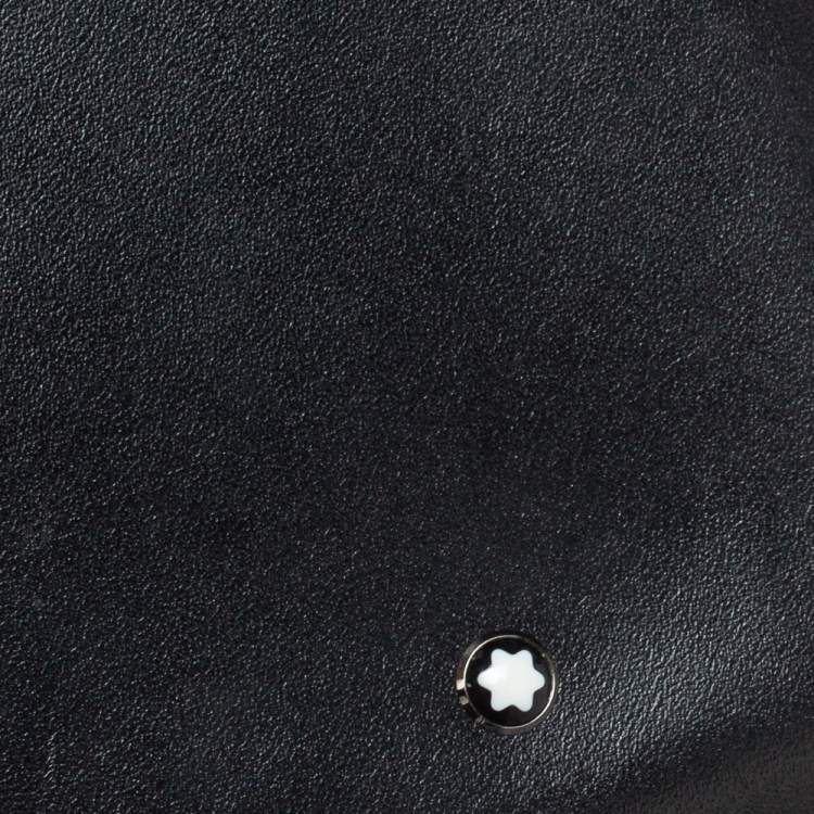 Pre Owned Montblanc Black Leather Sartorial Pocket 4cc with ID Card Holder