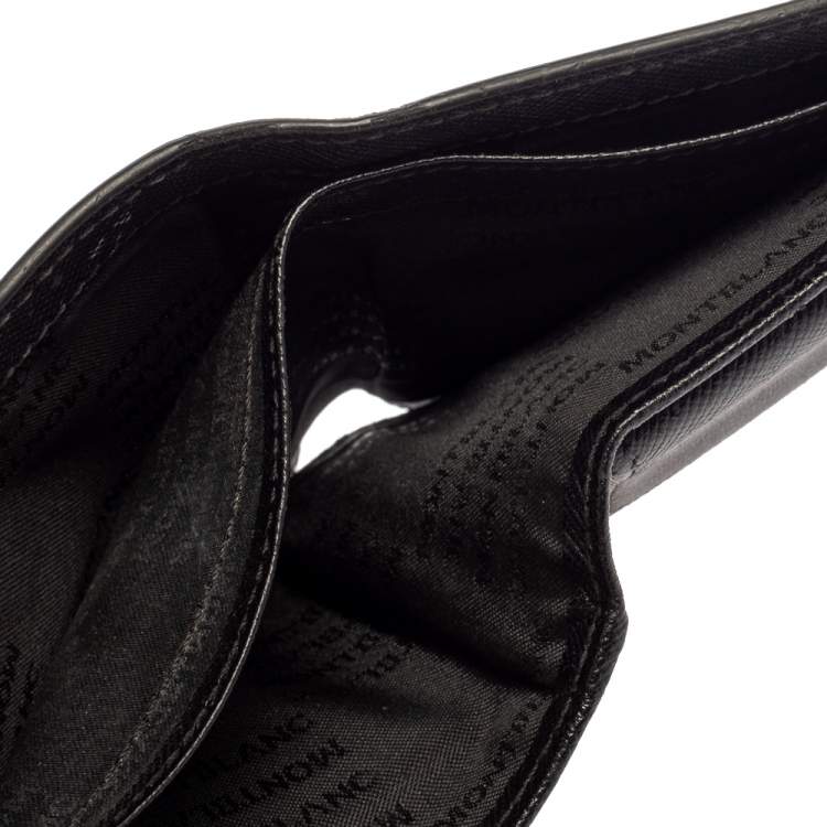 Pre Owned Montblanc Black Sartorial Leather Bifold Wallet