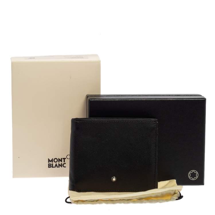 Pre Owned Montblanc Black Sartorial Leather Bifold Wallet