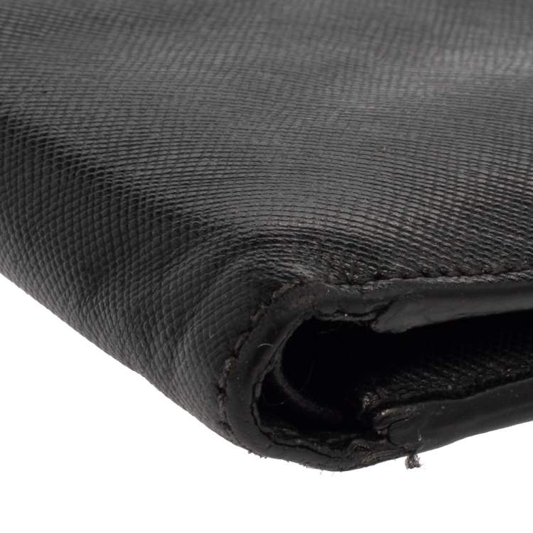 Pre Owned Montblanc Black Sartorial Leather Bifold Wallet