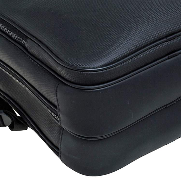 Pre Owned Montblanc Black Leather Large Extreme Backpack