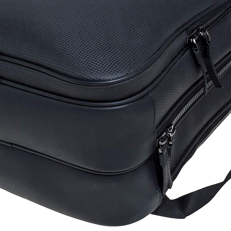 Pre Owned Montblanc Black Leather Large Extreme Backpack