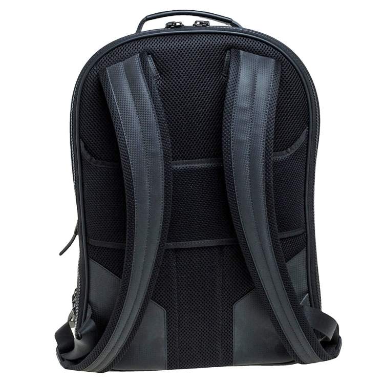 Pre Owned Montblanc Black Leather Large Extreme Backpack