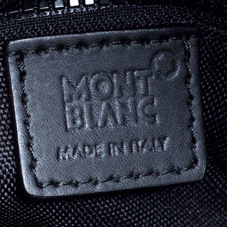 Pre Owned Montblanc Black Leather Large Extreme Backpack