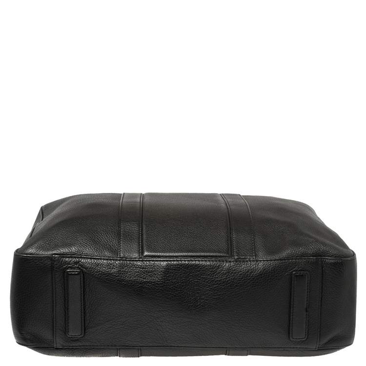 Pre Owned Montblanc Black Leather Meisterstuck Document Briefcase