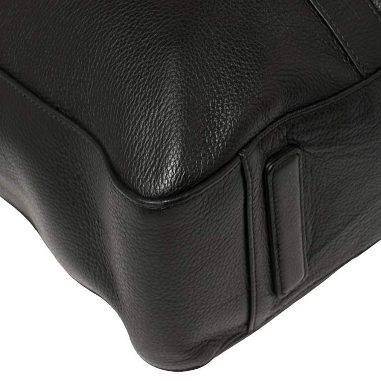 Pre Owned Montblanc Black Leather Meisterstuck Document Briefcase