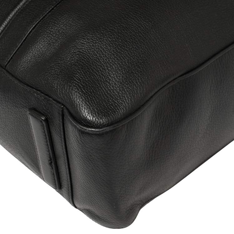Pre Owned Montblanc Black Leather Meisterstuck Document Briefcase