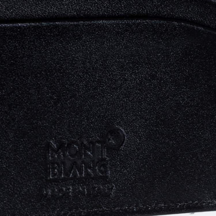 مملوكة مسبقًا Montblanc Black Leather Meisterstuck Bifold Wallet