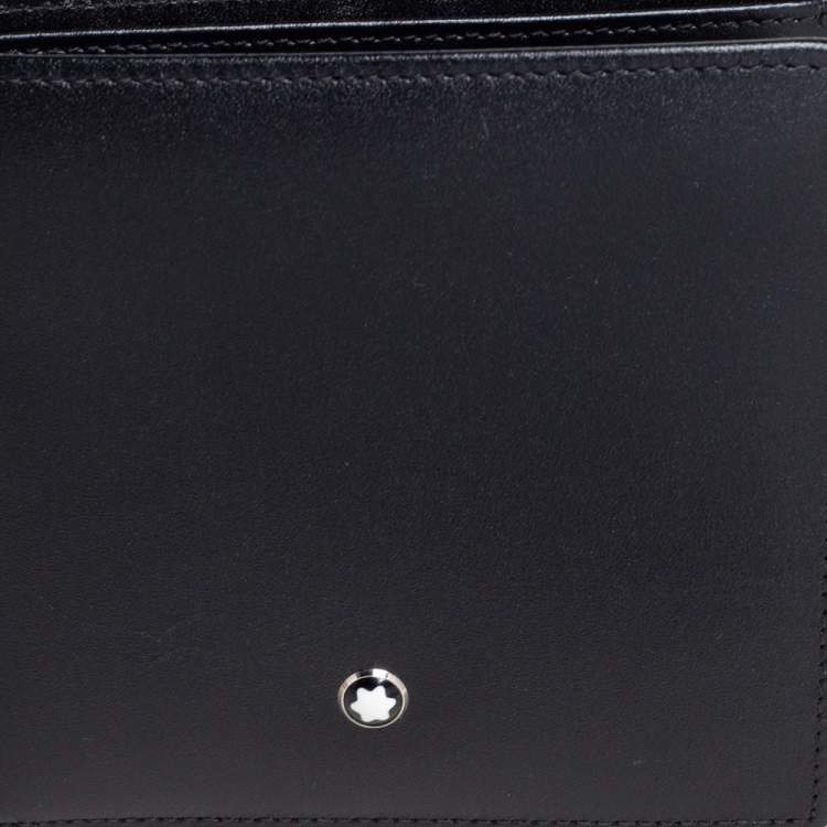 مملوكة مسبقًا Montblanc Black Leather Meisterstuck Bifold Wallet