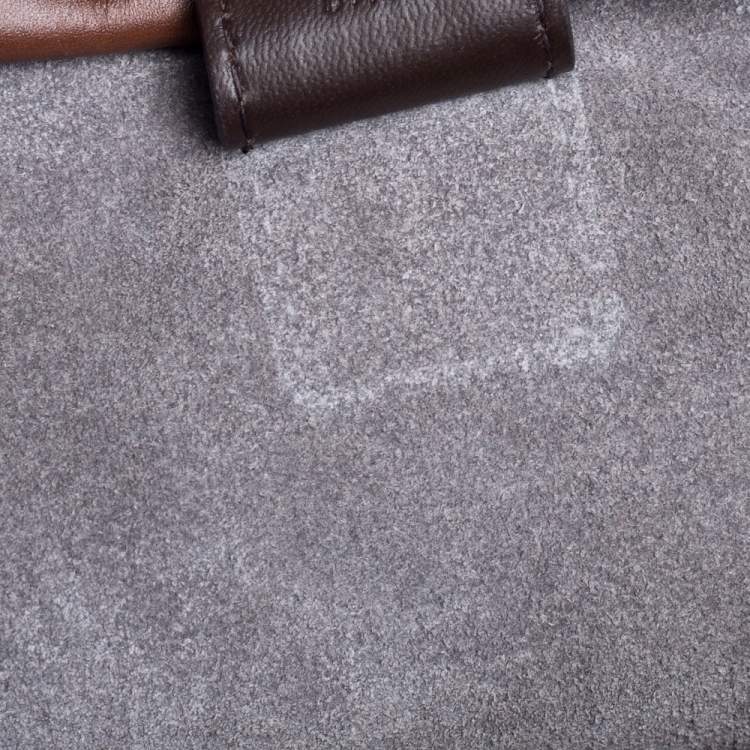 Pre Owned Montblanc Ombre Brown Leather Meisterstück Sfumato Briefcase