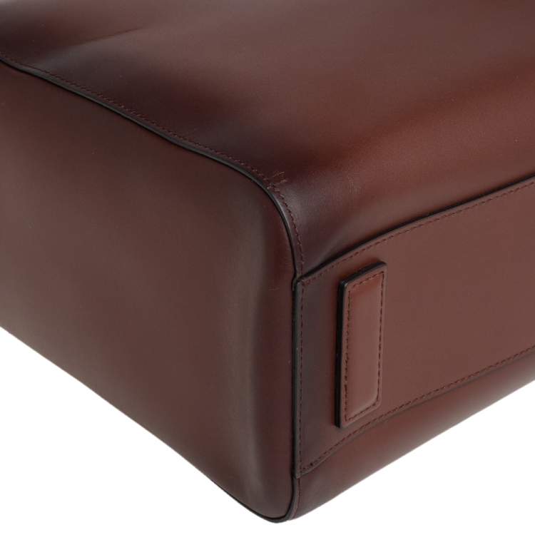Pre Owned Montblanc Ombre Brown Leather Meisterstück Sfumato Briefcase
