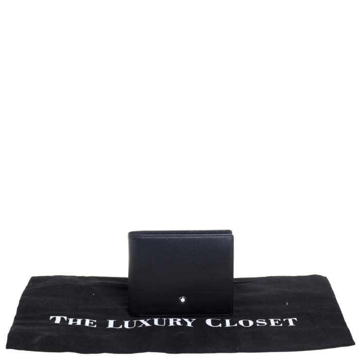Pre Owned Montblanc Black Leather Meisterstück Bifold Wallet 