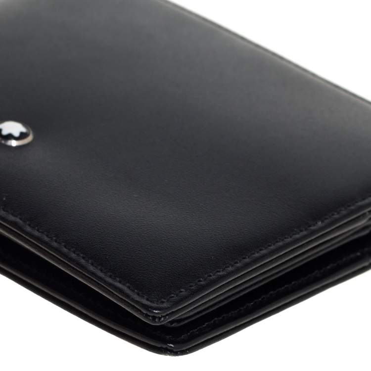 Pre Owned Montblanc Black Leather Meisterstück Bifold Wallet 