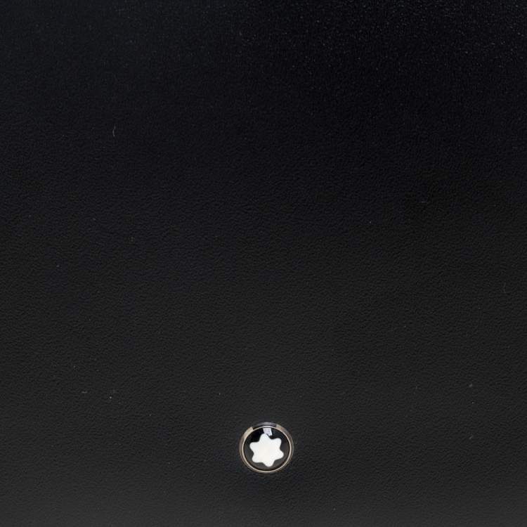 Pre Owned Montblanc Black Leather Meisterstück Bifold Wallet 