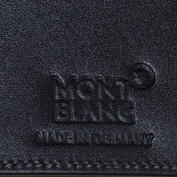 Pre Owned Montblanc Black Leather Meisterstück Bifold Wallet 