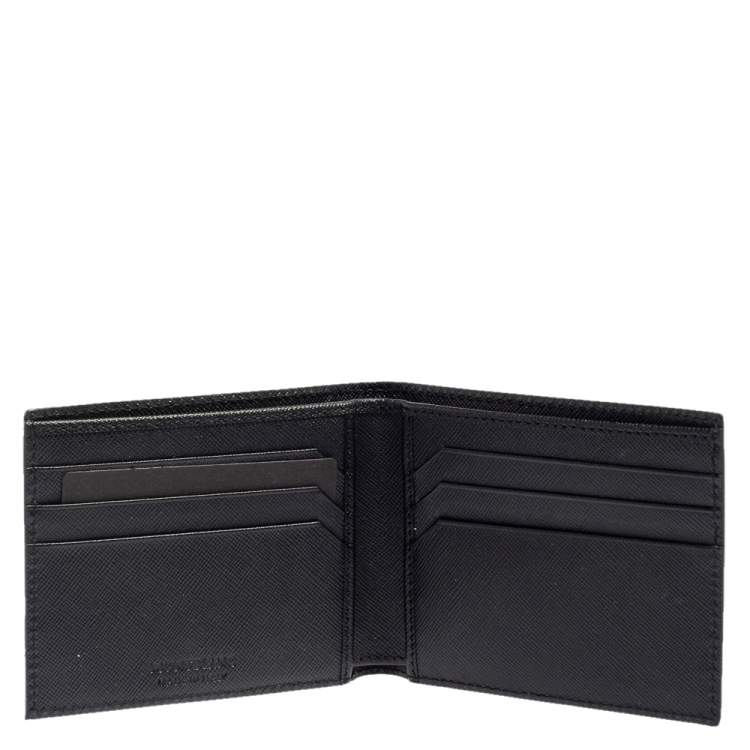مملوكة مسبقًا Montblanc Black Leather Sartorial 6CC Bifold Wallet  
