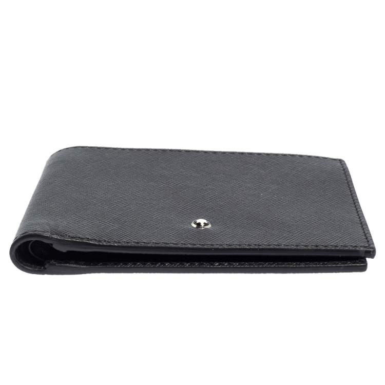 مملوكة مسبقًا Montblanc Black Leather Sartorial 6CC Bifold Wallet  