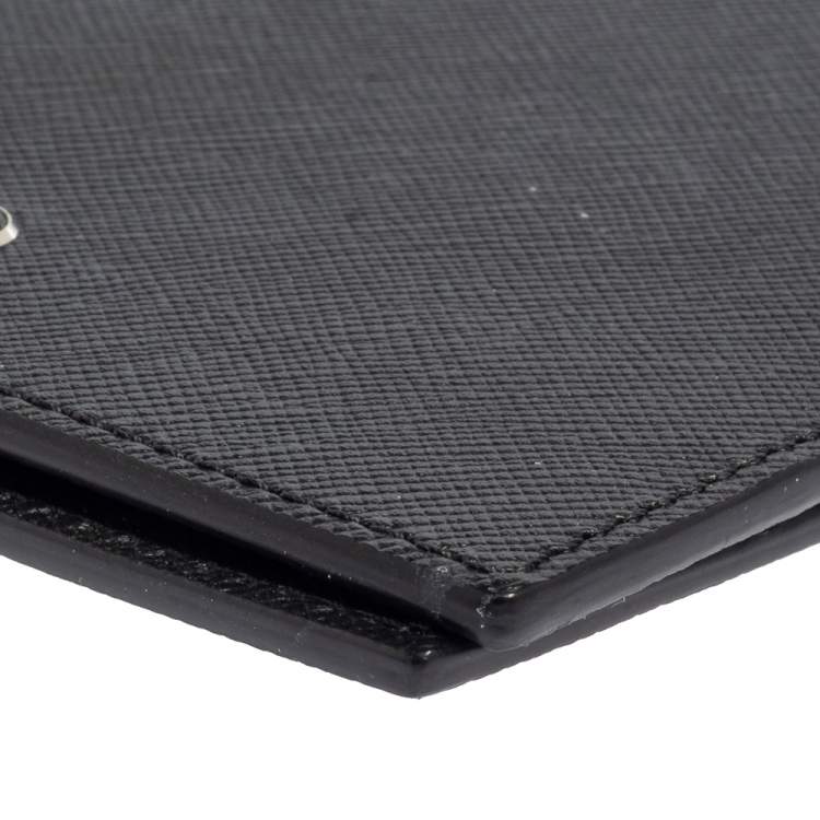 مملوكة مسبقًا Montblanc Black Leather Sartorial 6CC Bifold Wallet  