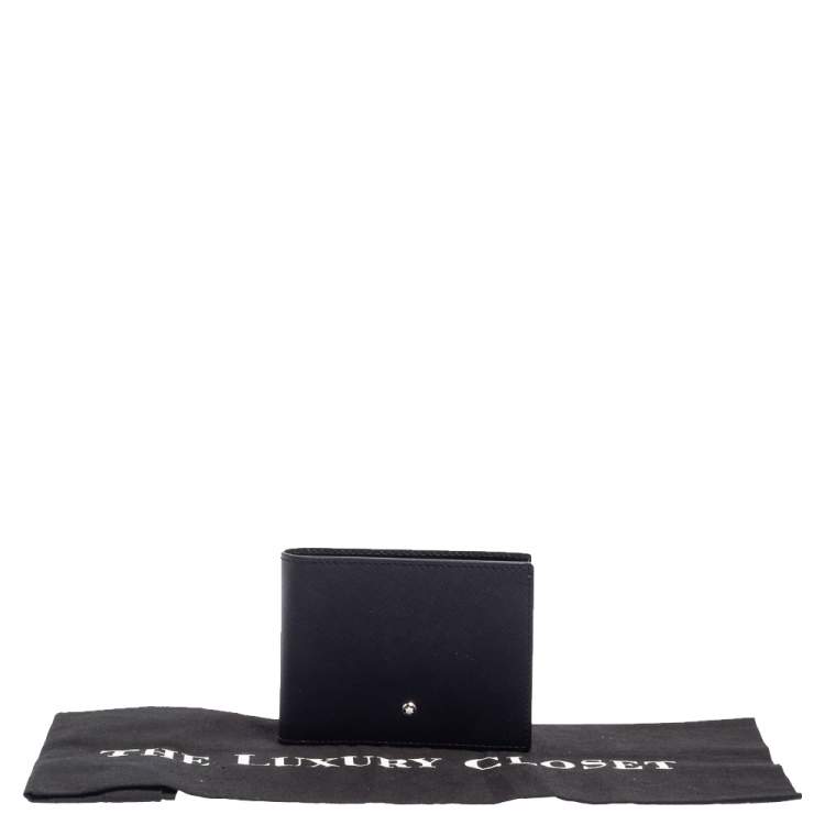 مملوكة مسبقًا Montblanc Black Leather Sartorial 6CC Bifold Wallet  