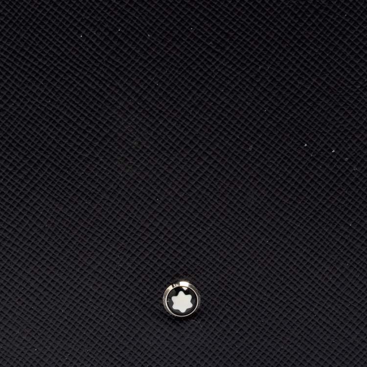 مملوكة مسبقًا Montblanc Black Leather Sartorial 6CC Bifold Wallet  