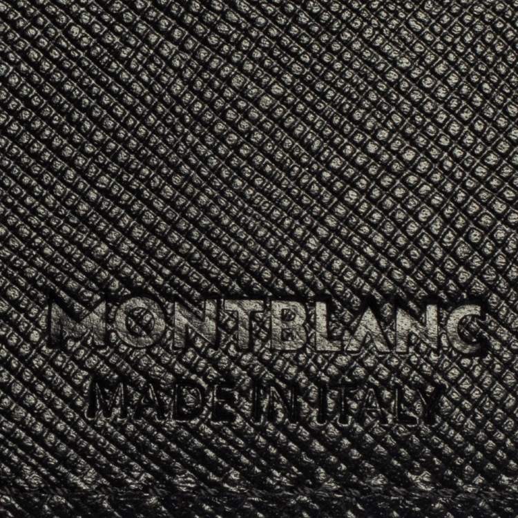 مملوكة مسبقًا Montblanc Black Leather Sartorial 6CC Bifold Wallet  