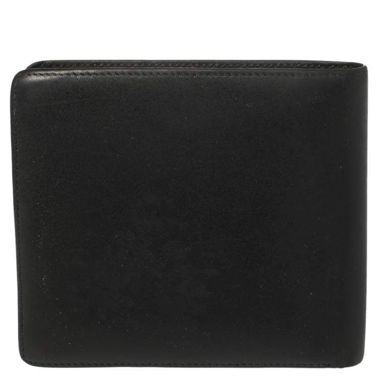 Pre Owned Montblanc Black Leather Miesterstuck Bifold Wallet