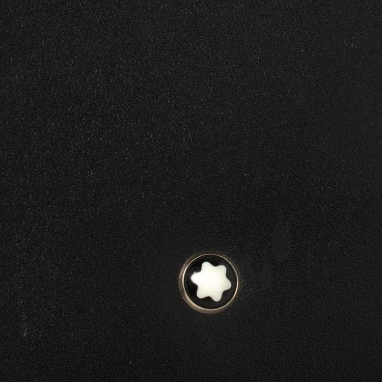 Pre Owned Montblanc Black Leather Miesterstuck Bifold Wallet