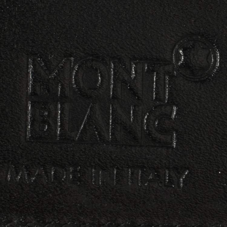 Pre Owned Montblanc Black Leather Miesterstuck Bifold Wallet