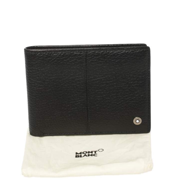 مملوكة مسبقًا Montblanc Black Leather Bifold Wallet  