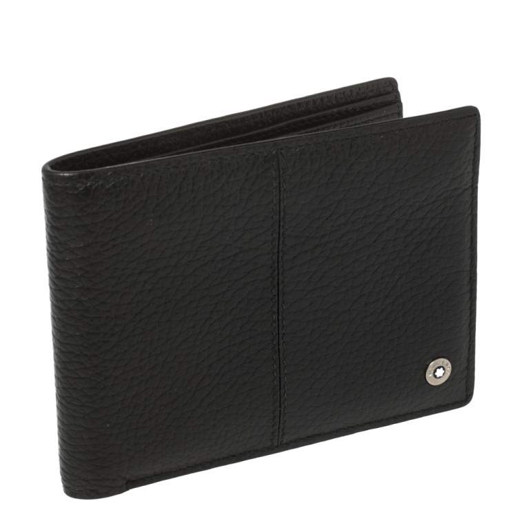 مملوكة مسبقًا Montblanc Black Leather Bifold Wallet  