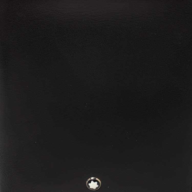 Pre Owned Montblanc Black Leather Meisterstuck Bifold Wallet