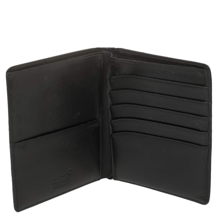 Pre Owned Montblanc Black Leather Meisterstuck Bifold Wallet