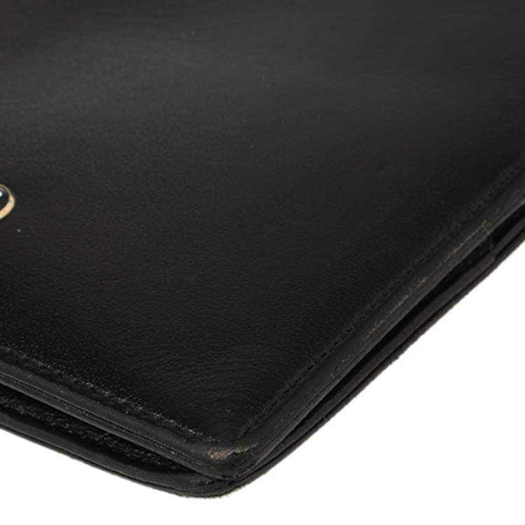 Pre Owned Montblanc Black Leather Meisterstuck Bifold Wallet