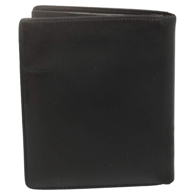 Pre Owned Montblanc Black Leather Meisterstuck Bifold Wallet