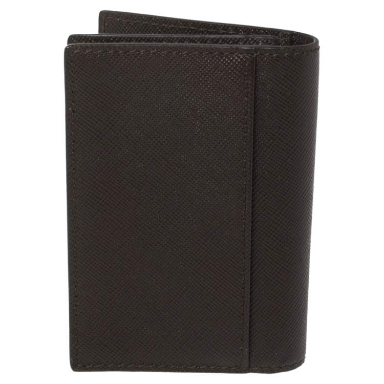 مملوكة مسبقًا Montblanc Dark Brown Sartorial Leather Business Card Holder